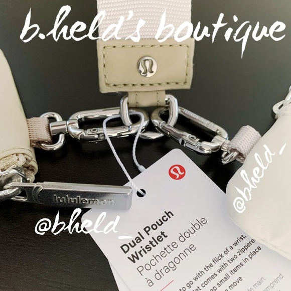 lululemon Dual Pouch Wristlet in Trench/White Opal OS Brand New NWT - Picture 12 of 15
